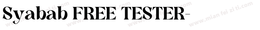 Syabab FREE TESTER字体转换